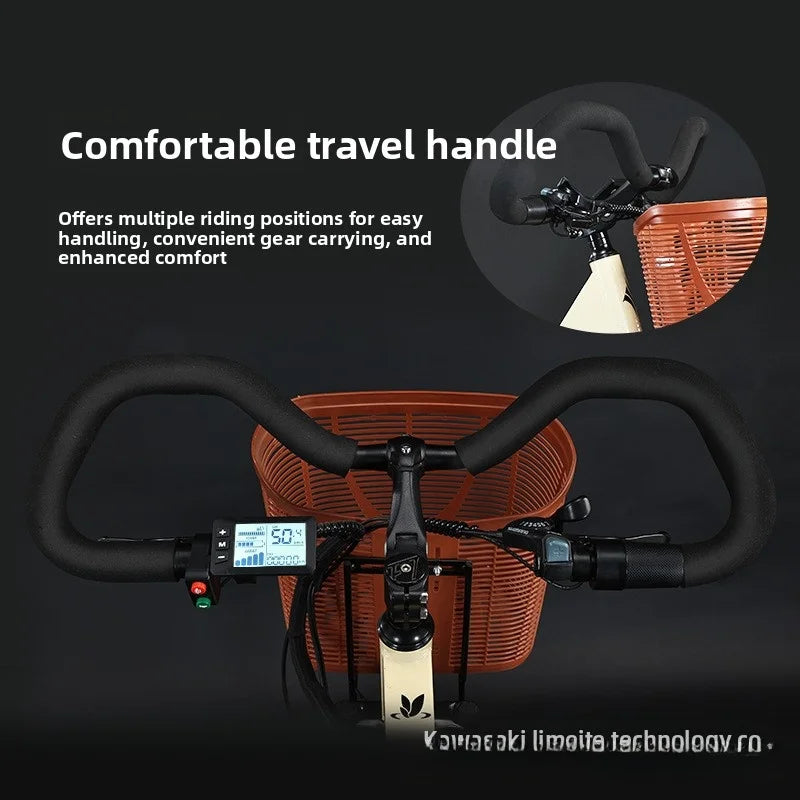 New fashionable E-bike, 26-inch urban commuter electric bicycle for adults, 400W brushless motor, 48V20AH battery electric moped