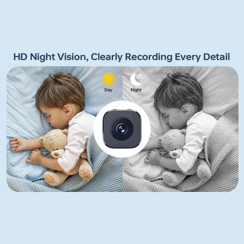 Mini Security Camera Pro 4K FullHD WiFi Surveillance With 2 Way Audio Motion Detection Infrared Night Vision Security Cam