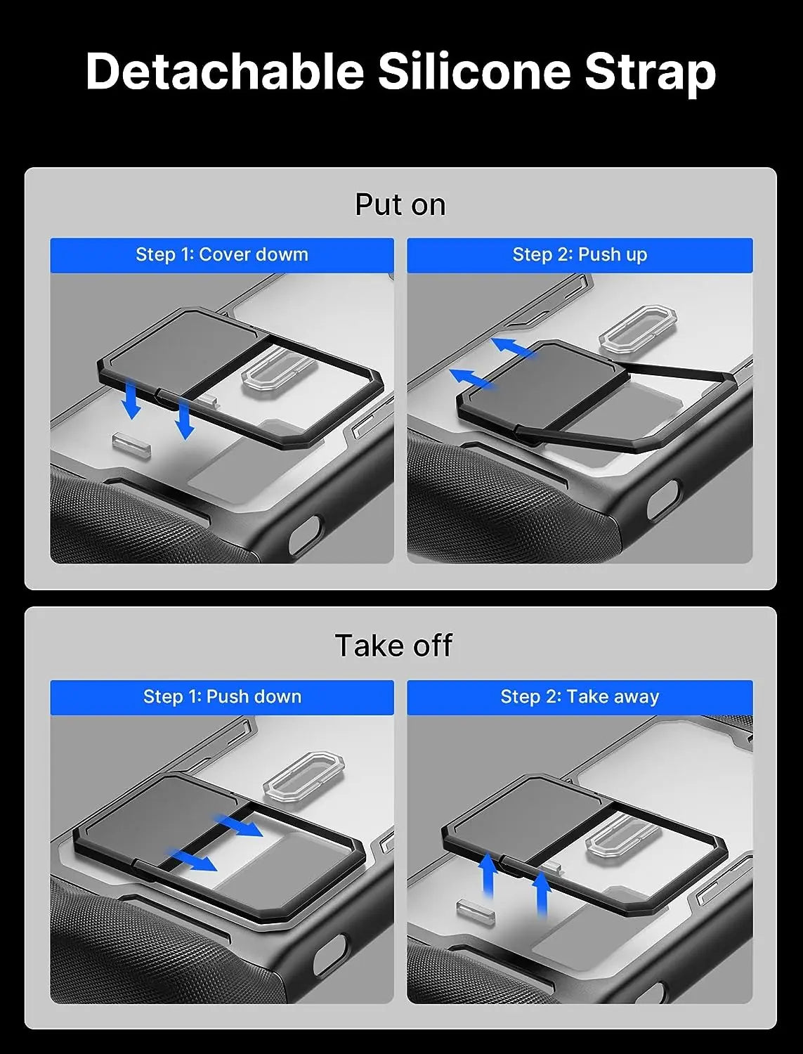 ModCase for Steam Deck OLED, PC0104 Steam Deck OLED Case with Detachable Front Shell Valve Steam Deck OLED Accessories