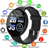 D18 Smart Watch for Men & Women – Waterproof Fitness Tracker with Blood Pressure & Heart Rate Monitor for Android & iOS