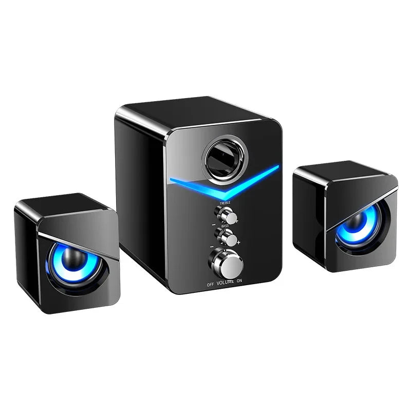 Bluetooth Speaker – Home Theater Bass System, Mini Desktop Speakers for PC, Phone, MP3 Player & Subwoofer Soundbar