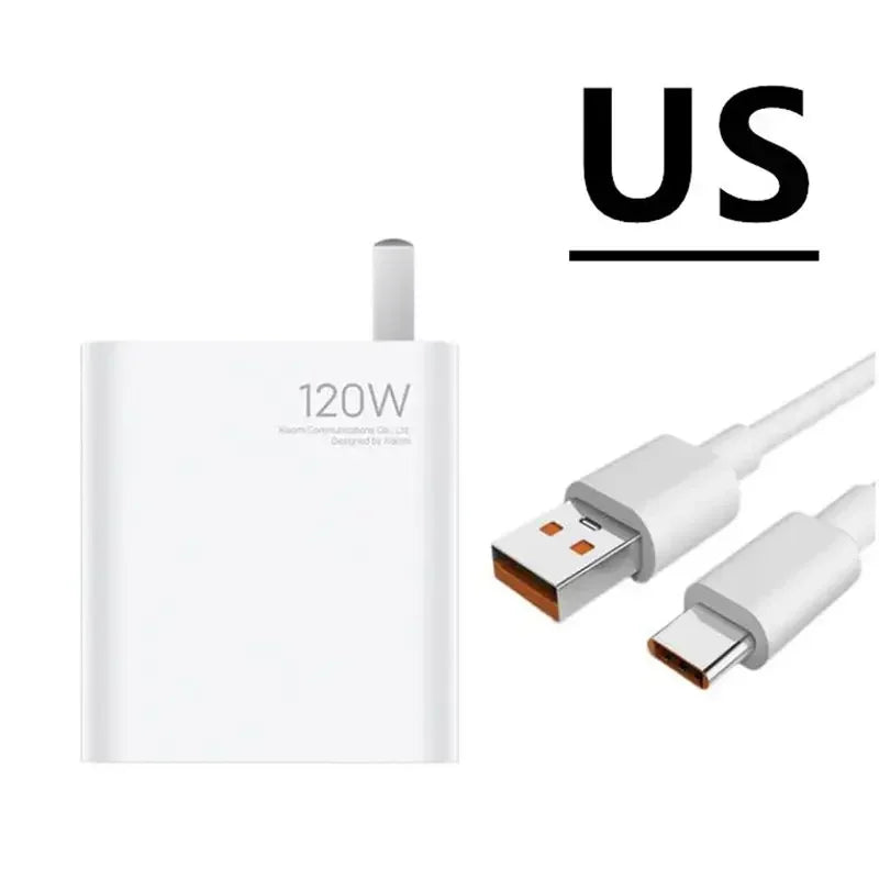 Original Xiaomi 120W Turbo Charger Fast Gan Type C 6A Charging Power Adapter Usb Cable For Mi 13 Ultra 12T Pro 11T RedMi Note 13