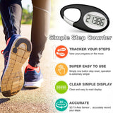 FITCENT Mini Digital Pedometer – 3D Sensor Step Counter with Lanyard for Walking, Running & Outdoor Sports (Kids, Men & Women)