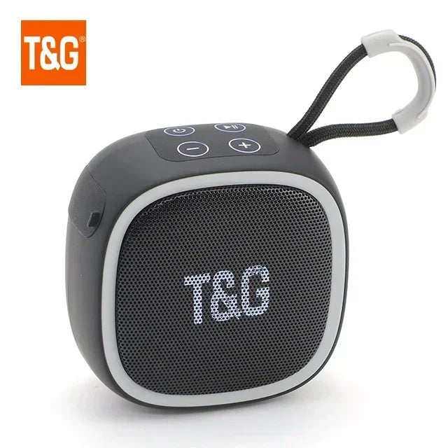 Mini Bluetooth Speaker – IPX4 Waterproof Portable Wireless Loudspeaker with TF Card, FM Radio, TWS Stereo & HiFi Sound