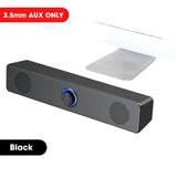 Bluetooth Computer Speakers – Wired Surround Soundbar with Stereo Subwoofer for Desktop, Laptop & Mini Home Theater System