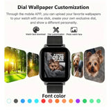 1.44" Smart Watch for Android – Full Touch Color Screen, Bluetooth Call, Magnetic Charging