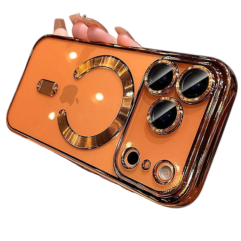 Luxury MagSafe Soft Phone Case for iPhone 11 12 13 14 15 16 17 Pro Max Plus Air, Magnetic Transparent TPU Bumper Cover