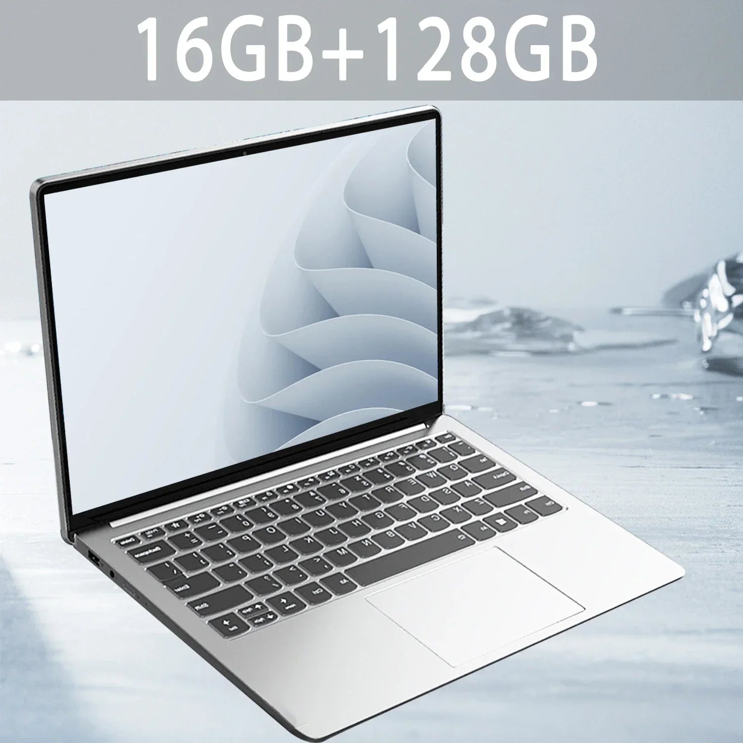 14.1" Ultra Slim Laptop 16GB RAM 2TB SSD Intel N3700 Notebook Gamer Windows 11 1920*1080 Display Office Study Computer PC