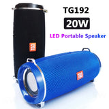 Portable Bluetooth Speaker – Waterproof Outdoor Soundbar with Wireless Subwoofer, LED Light, U Disk & FM Radio