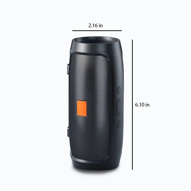 Bluetooth 5.0 Portable Speaker – Dual Stereo Speakers with Subwoofer, TF/USB Playback, FM Radio & Voice Broadcast for Outdoor Use
