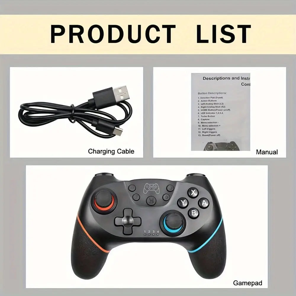 Wireless Game Controller for Switch Switch2 Lite OLED 6-Axis Vibration pro Handle NS2 Compatible with Switch pro Wireless Gaming