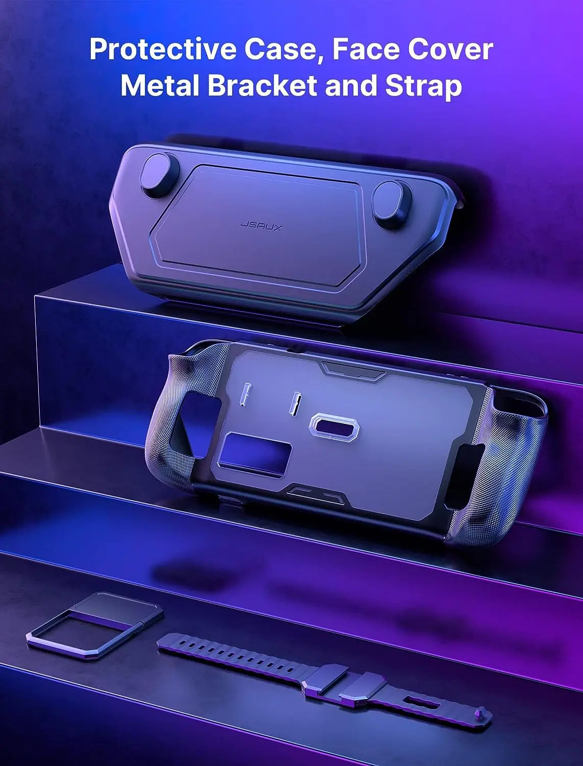 ModCase for Steam Deck OLED, PC0104 Steam Deck OLED Case with Detachable Front Shell Valve Steam Deck OLED Accessories