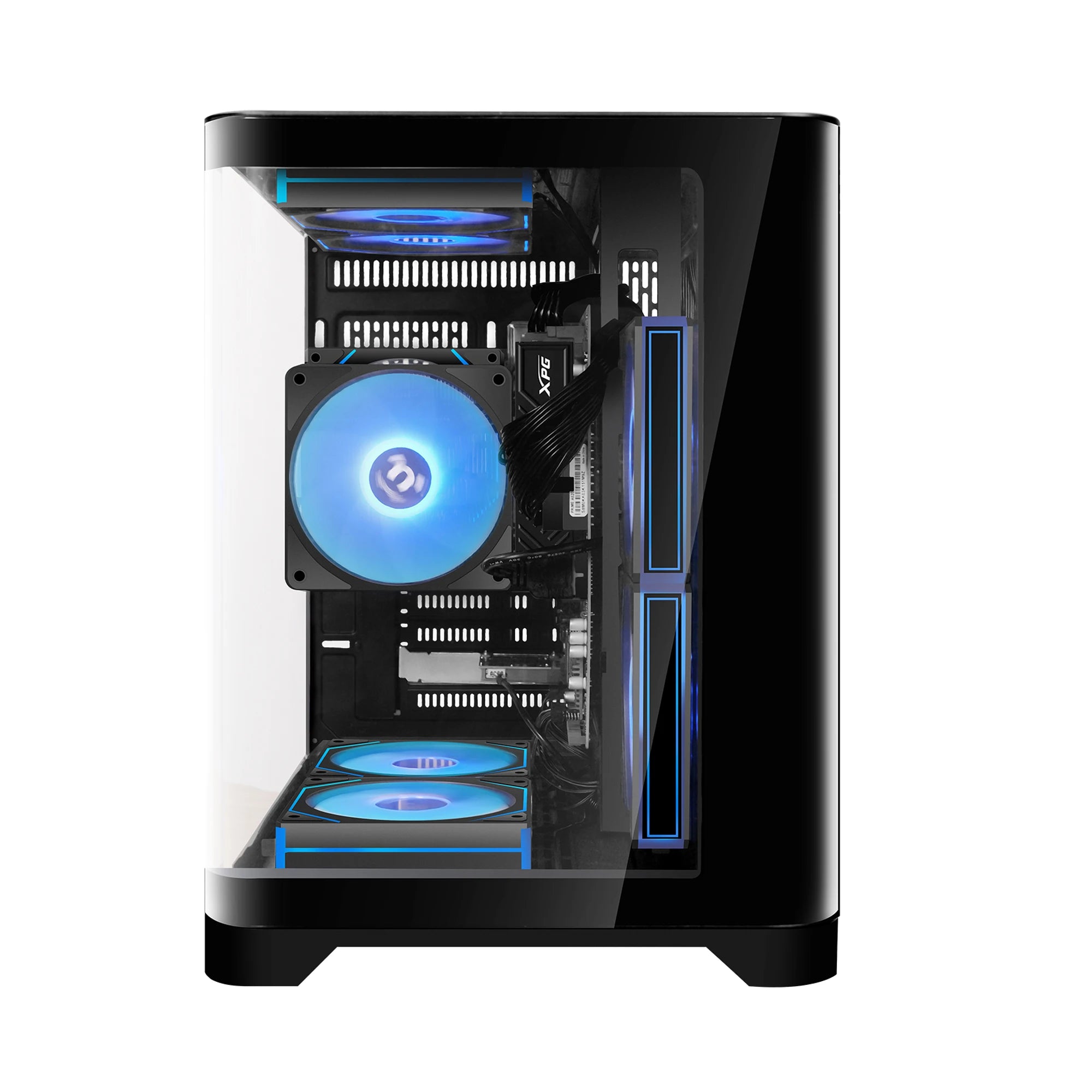 YEAH MAGIC Gaming Desktop AMD Ryzen 5 5600GT 3.9GHz 16GB(8G*2) DDR4 3200 1T NVME SSD ARGB 7 Fans Win 11 Home Gamer Desktop PC