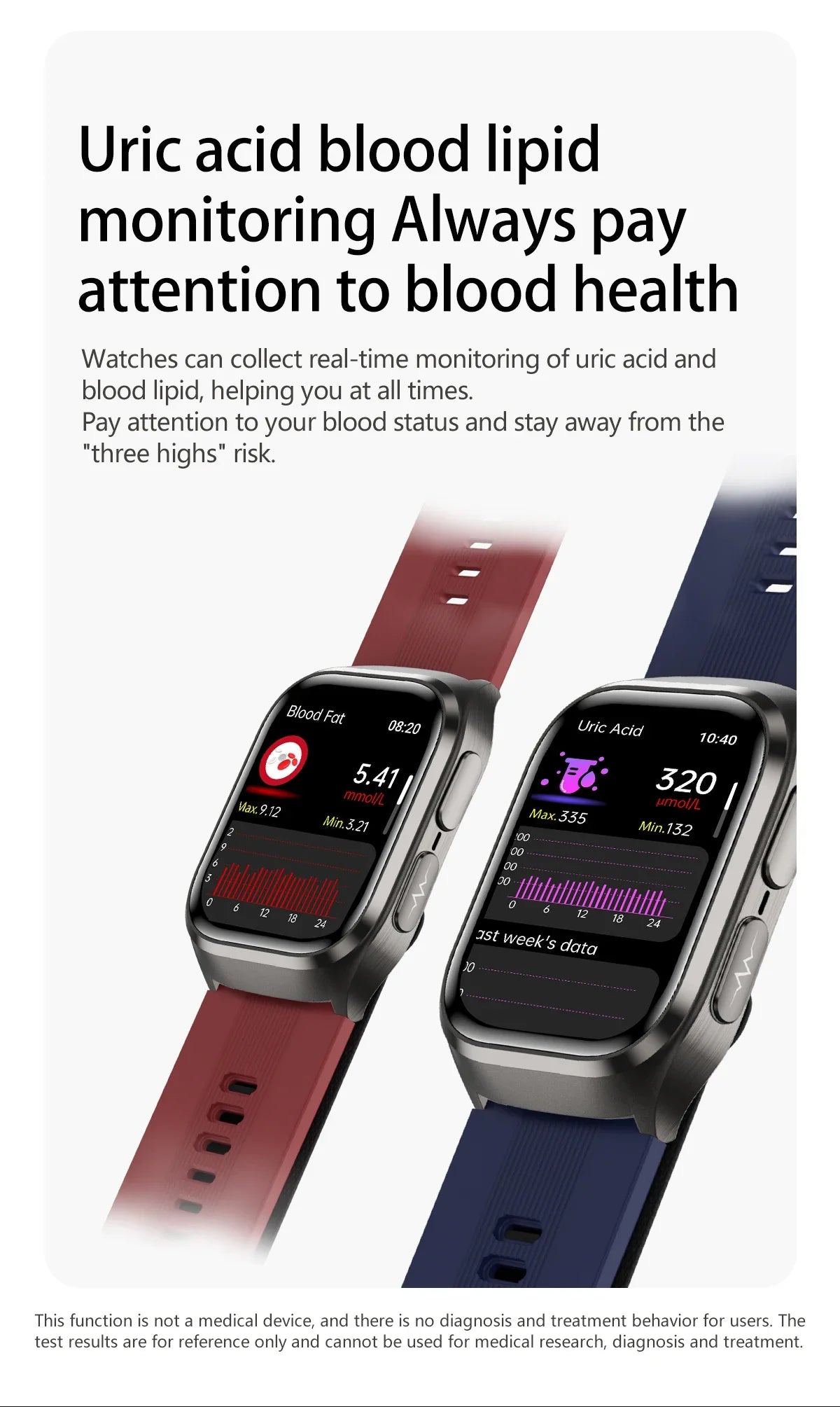 NOYAFA Air Pump Smart Watch Air Sac Accurate Blood Pressure ECG Oxygen Uric Acid Blood Lipids Health Monitoring Smartwatch