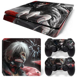 Anime 1380 PS4 Slim Skin Sticker Decal Cover for ps4 slim Console and 2 Controllers skin Vinyl slim sticker Decal