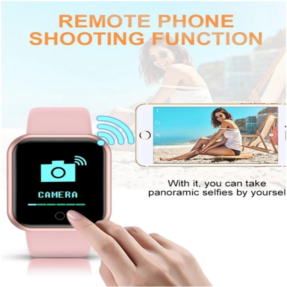 Smart Watch for Men & Women – Fitness Smart Band with Sport Mode, Music Control, Calorie & Distance Tracking, Message Reminder for Android & iOS