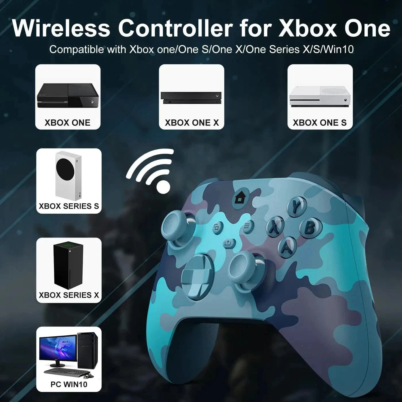 Game Controller for xbox one xbox series x/s wireless bluetooth joystick for pc handheld game players gamepads gaming keyboard