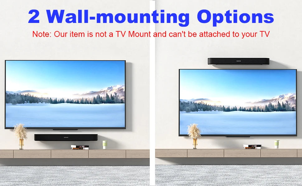 Universal Soundbar Wall Mount Speaker Stands For Sonos Beam Wall Mount Bracket Compatible Home Living Room Decoration Durable