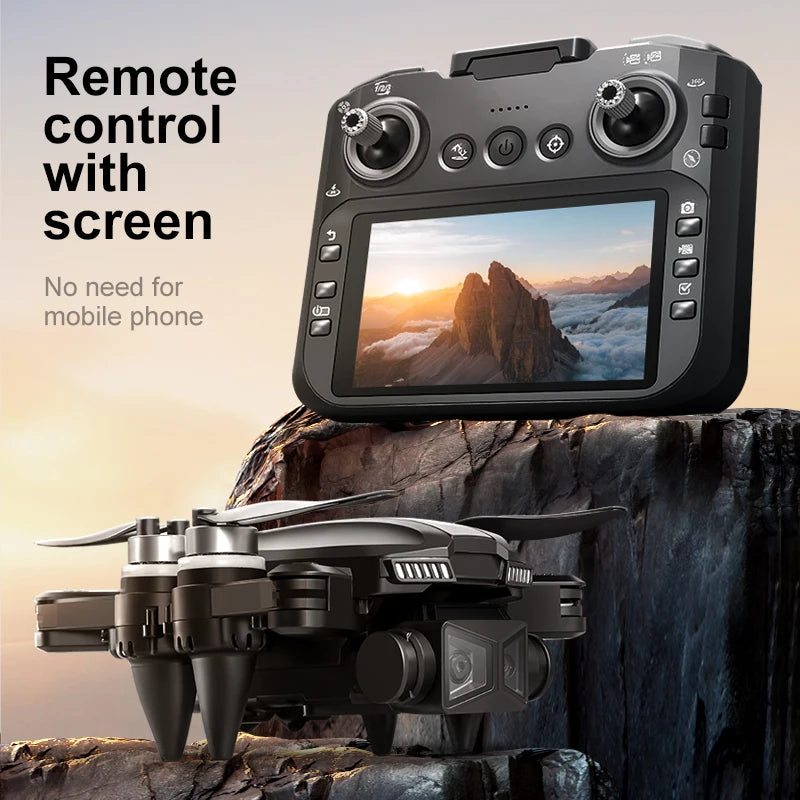 2026 NEW D5 Drones 4K HD Professional Remote Control Helicopter Plane RC Dron With Screen obstacle avoidance FPV Quadcopter Toys